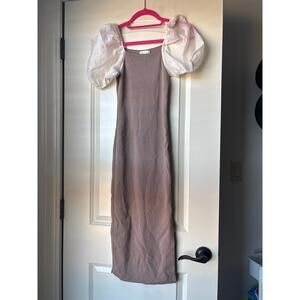 Miou Muse fitted bodycon dress womens small